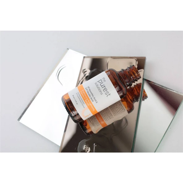 The Purest Solutions Brightening & Lightening Vitamin C Serum 10% Ascorbic Acid & 0,5% Ferulic Acid 30 ml ürün görseli