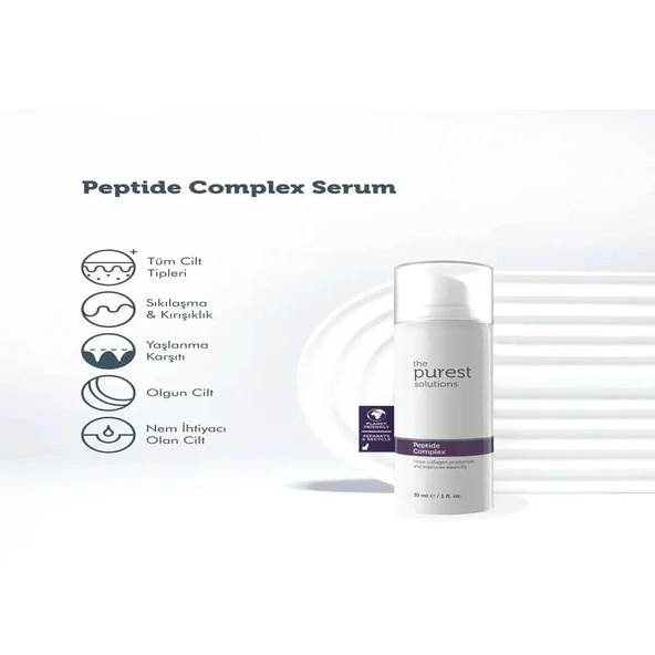 The Purest Solutions Peptit İçerikli Yaşlanma Karşıtı Cilt Bakım Serumu 30 ml (Peptide Complex)