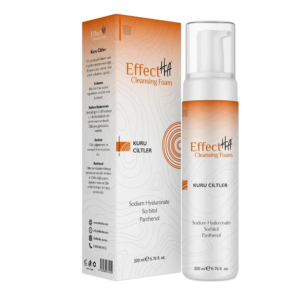 Effectha Kuru Ciltler Yüz Temizleme Köpüğü 200 ml ürün görseli
