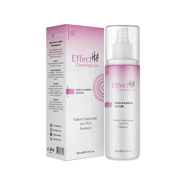 Effectha Karma ve Yağlı Ciltler Yüz Temizleme Jeli 200 ml ürün görseli