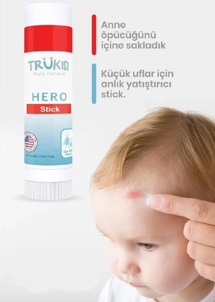 TruKid First Aid Hero Stick Cilt Deformasyon Onarıcı Stick 15,6 gr - Resim 3