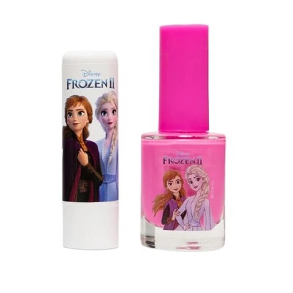 Disney Frozen Lisanslı Dudak Koruyucu ve Oje Seti - 2