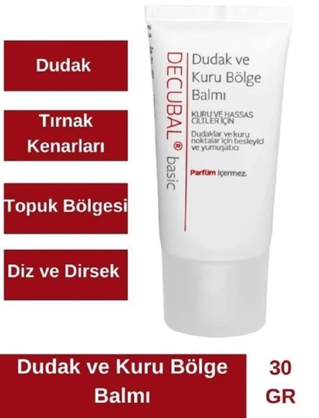Decubal Dudak Kuru Bölge Balmı 30 ml - 4