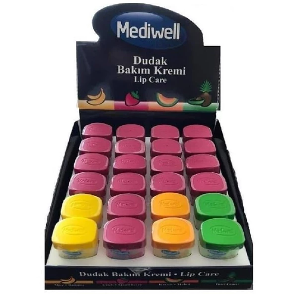 Mediwell Dudak Bakım Kremi Stand 24'lü