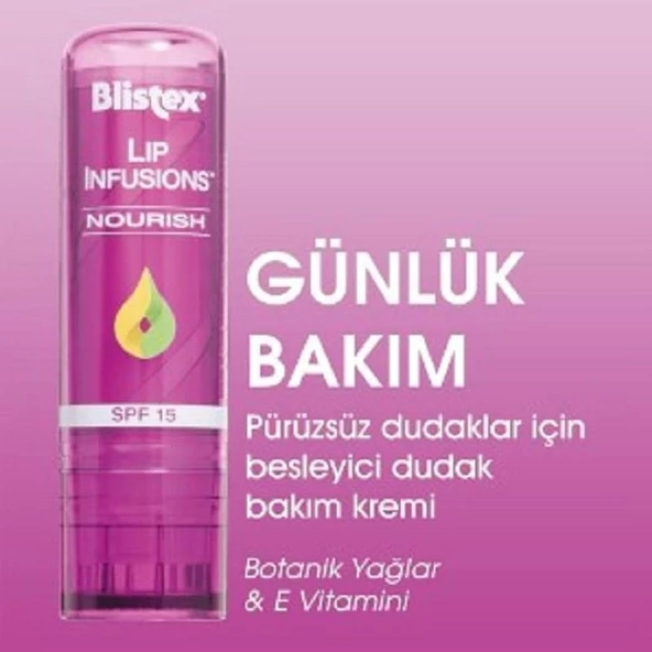 Blistex Lip İnfusions Nourish 3.7 gr - Resim 3
