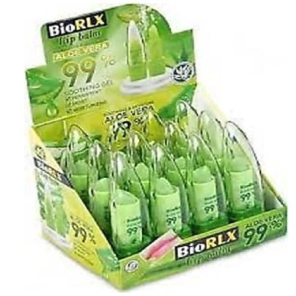 BioRLX %99 Aloe Vera Lip Balm Red - 12'li Stand - 2