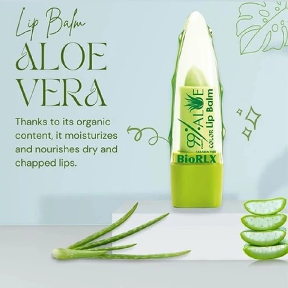 BioRLX %99 Aloe Vera Lip Balm - 3
