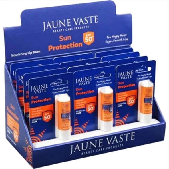 Jaune Vaste Sun Protection SPF50+ Lip Stick - 12'li Stand