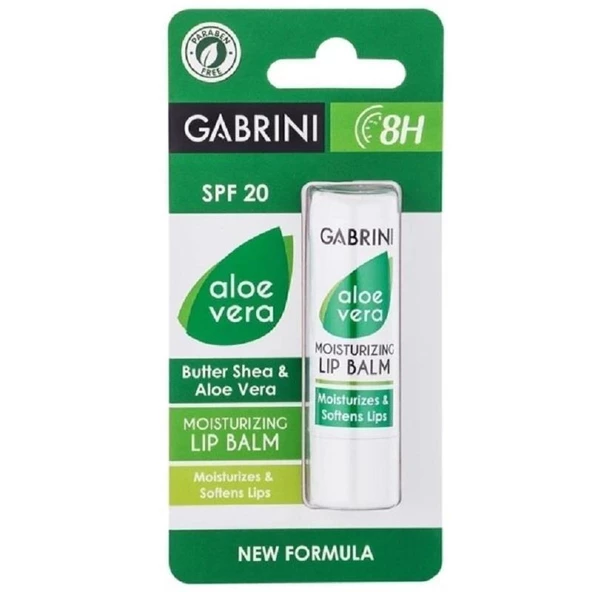 Gabrini Lip Balm Aloe Vera Butter Shea SPF20