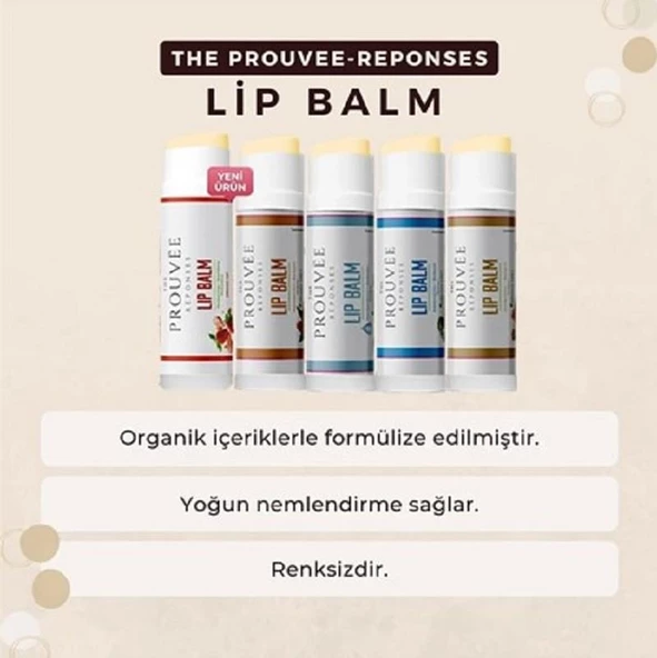 The Prouvée Réponses Organik Dudak Lip Balm Çilek Aromalı 5 ml - Resim 4