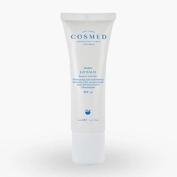 Cosmed Atopia Lip Balm - Nemlendirici ve Koruyucu Dudak Balmı SPF20 15 ml