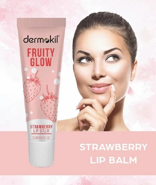 Dermokil Fruity Glow Çilek Lip Balm 15 ml - Resim 2