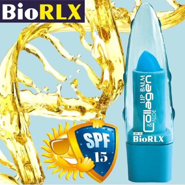 BioRLX Collagen Aloe Vera Lip Balm Renksiz - 12'li Stant - Resim 4