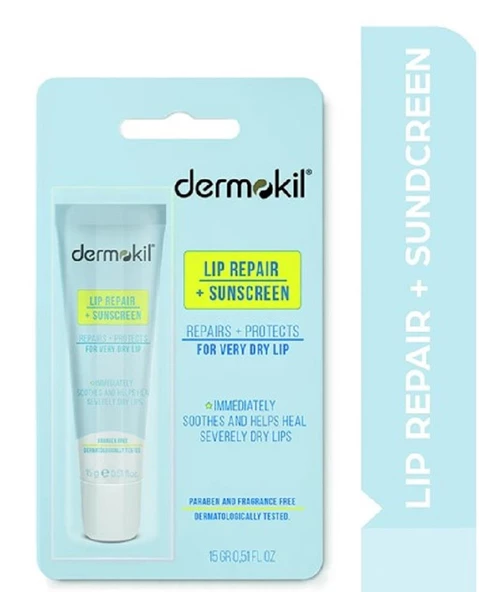 Dermokil Repair & Sunscreen Lip Balm 15 ml - Resim 2