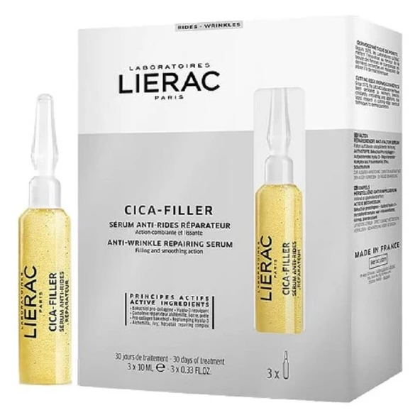 Lierac Paris Cica-Filler Serum Tüm Cilt Tipleri İçin Kırışıklık Karşıtı Onarıcı Serum 3 x 10 ml