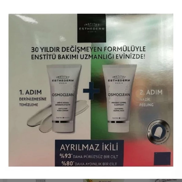 Institut Esthederm Ayrılmaz İkili - Deep Pore Cleanser 75 ml + Gentle Buffing Cream 75 ml