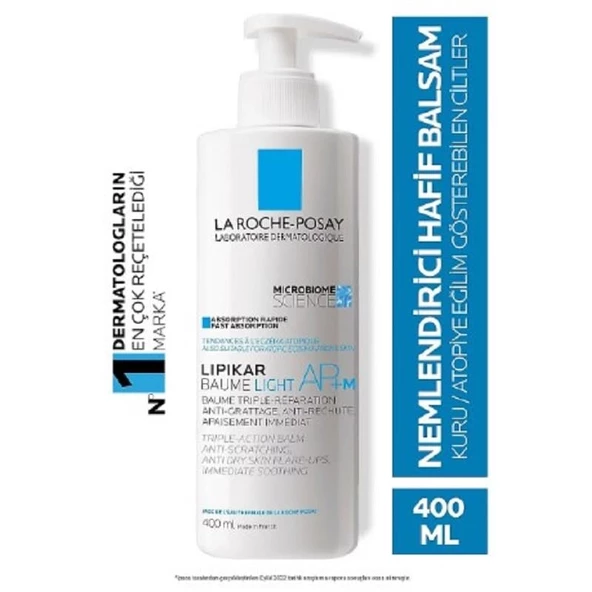 La Roche Posay Lipikar Baume Light AP+ M 400 ml - Resim 2