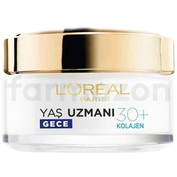 L'Oreal Paris Yaş Uzmanı 30+ Kırışıklık Karşıtı Gece Kremi 50 ml