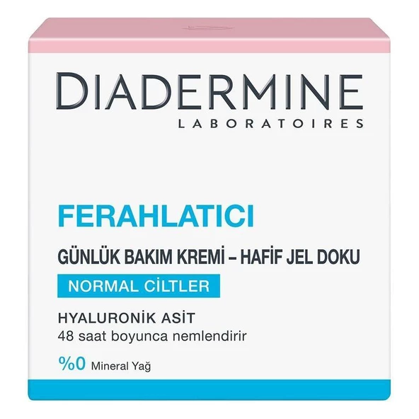 Diadermine Ferahlatıcı Günlük Bakım Kremi Hafif Jel Doku 50 ml