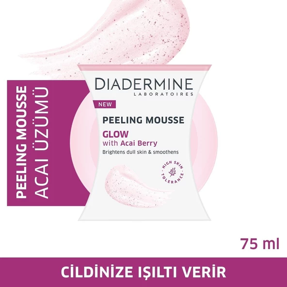 Diadermine Köpük Peelingi Işıltı Verici Acai Berry 75 ml