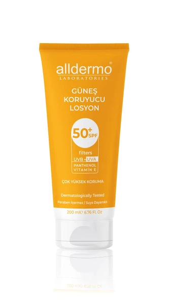 Alldermo SPF50 Güneş Koruyucu Losyon 200 ml - Resim 2