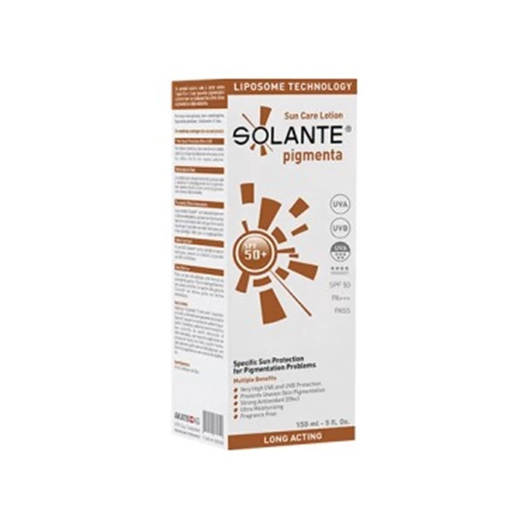 Solante Pigmenta Sun Care Lotion SPF50+ 150 ml ürün görseli