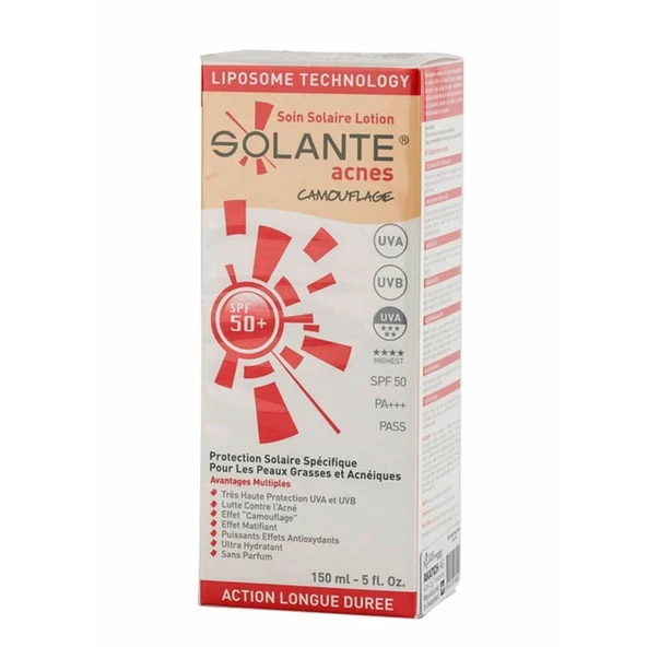 Solante Acnes Soin Solaire Lotion Tinted SPF50 150 ml ürün görseli