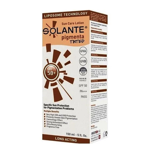 Solante Pigmenta Tinted Sun Care Lotion SPF50+ 150 ml