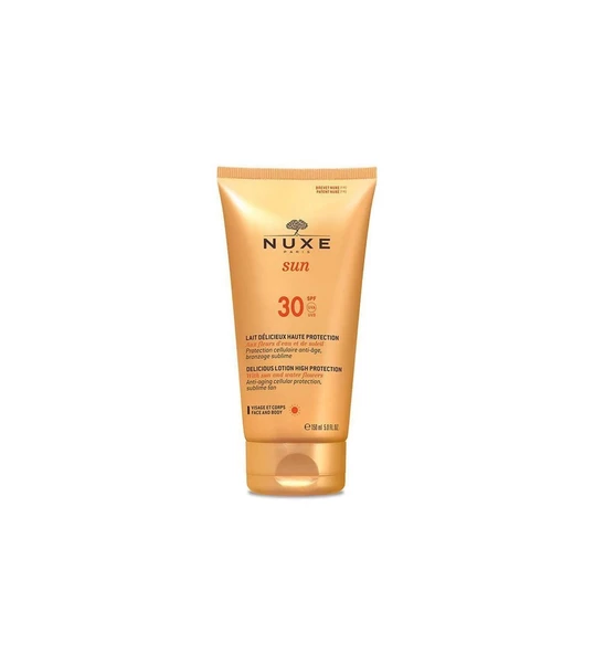 Nuxe Lait Delicieux Güneş Koruyucu Yüz ve Vücut Sütü SPF30 150 ml