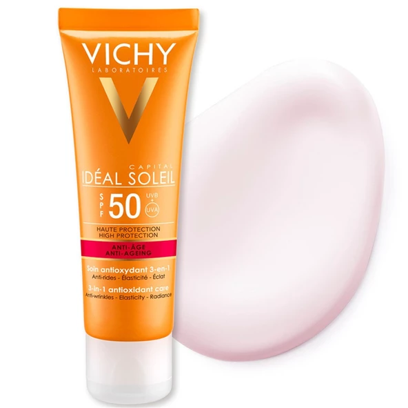 Vichy Capital Ideal Soleil Anti Age 3 in 1 Antioxidant Care Cream SPF50 50 ml ürün görseli