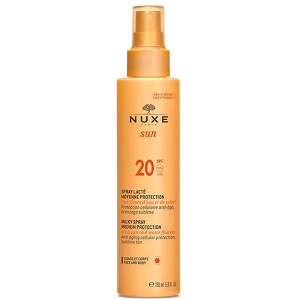 Nuxe Spray Lacte Spf 20 - Güneş Koruyucu Yüz Ve Vücut Sütü Spf20 150 Ml