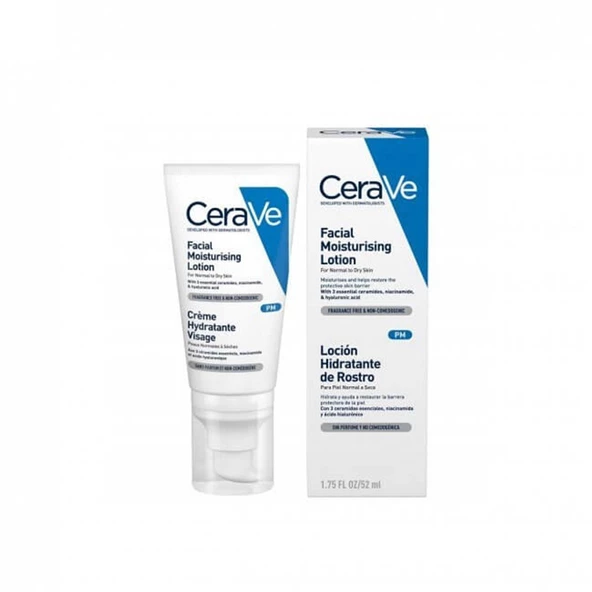 Cerave Yüz Nemlendirici Losyon Normal & Kuruya Dönük Ciltler için SPF25 52 ml
