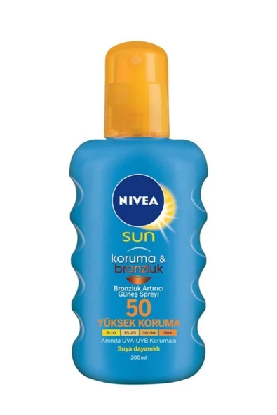 Nivea Sun Güneş Spreyi Koruma & Bronzluk SPF50 200 ml ürün görseli