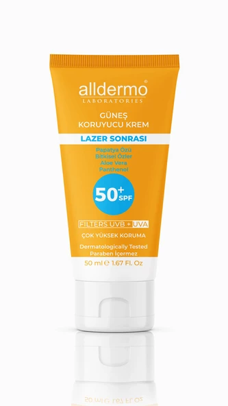 Alldermo SPF50 Lazer Epilasyon Sonrası Cilt Kremi 50 ml - 2