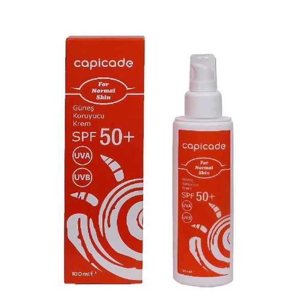 Capicade Güneş Koruyucu Krem Normal ve Karma Ciltler İçin SPF50+ 100 ml - Eski Ambalaj