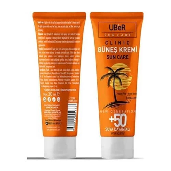 Uber Güneş Kremi SPF50+ 30 ml