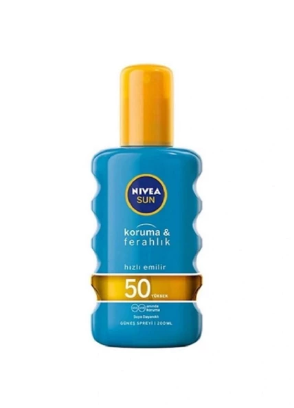 Nivea Güneş Yağı Koruma & Ferahlık SPF50+ 200 ml ürün görseli