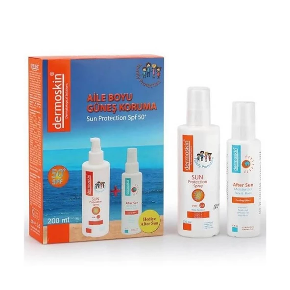Dermoskin Sun Protection SPF50 200 ml - After Sun Hediyeli
