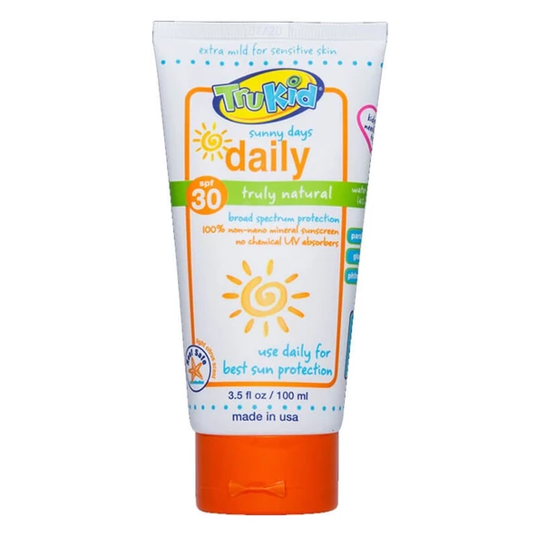 TruKid Daily Sunny Days Doğal Güneş Koruyucu SPF30 100 ml ürün görseli