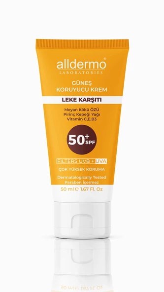 Alldermo Leke Karşıtı Güneş Koruyucu Krem SPF50 50 ml - Resim 2