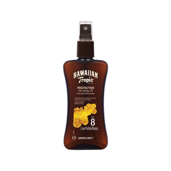 Hawaiian Tropic SPF8 Dry Sprey Oil 200 ml ürün görseli