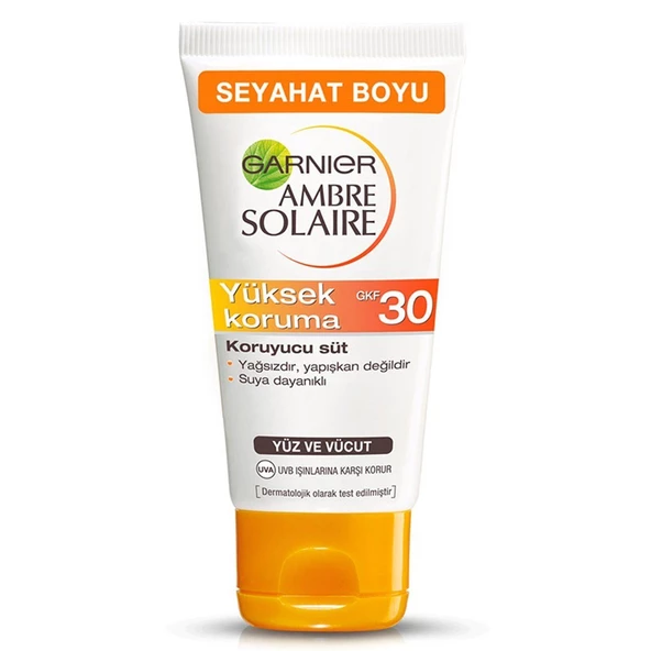 Garnier Ambre Solaire Koruyucu Süt Yüz & Vücut için SPF50 50 ml