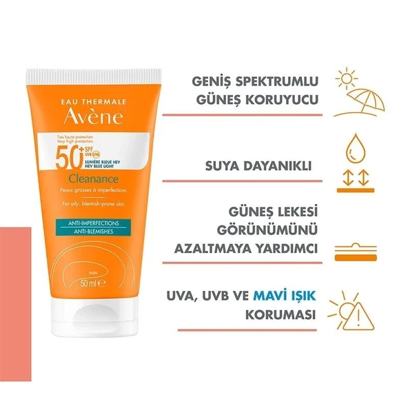 Avène Cleanance Anti Blemishes Güneş Koruyucu SPF50+ 50 ml - 3