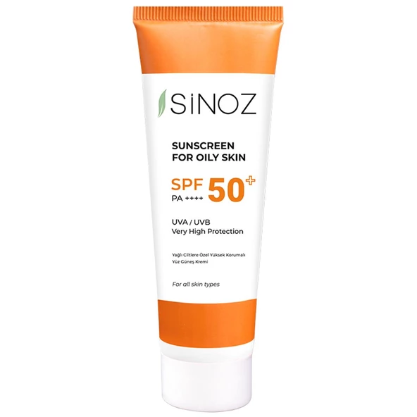 Sinoz Güneş Kremi Yağlı Ciltlere Özel Aydınlatıcı SPF50+ 50 ml