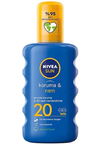 Nivea Sun Güneş Spreyi Koruma & Nem Nemlendirici SPF20 200 ml
