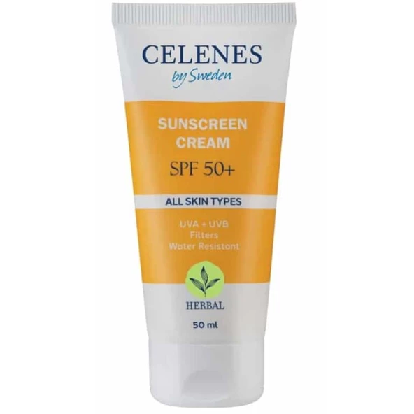 Celenes By Sweden Herbal Güneş Koruma Kremi SPF50 50 ml - Tüm Cilt Tipleri ürün görseli
