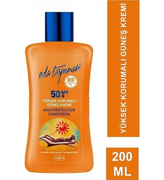 Eda Taşpınar Yüksek Koruma SPF50 Güneş Kremi 200 ml ürün görseli