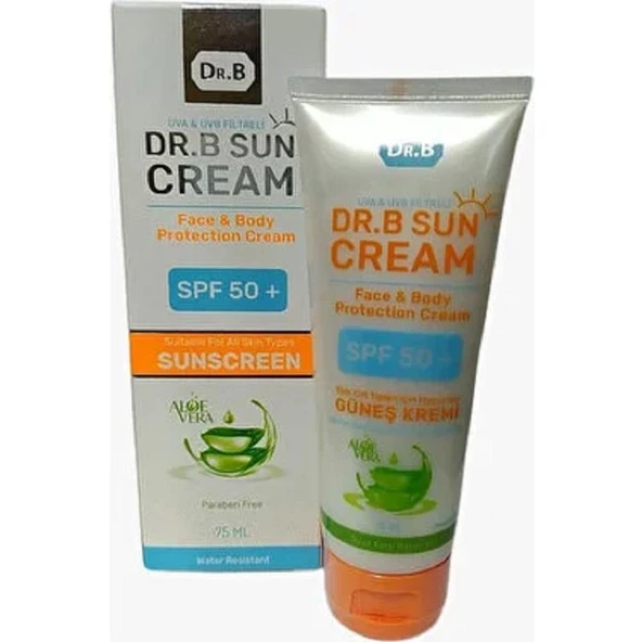 Dr. B Sun Cream Aloe Vera Özlü Güneş Kremi SPF50+ 75 ml