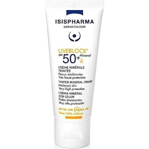 Isis Pharma Uveblock SPF50+ Tinted Mineral Cream 40 ml ürün görseli
