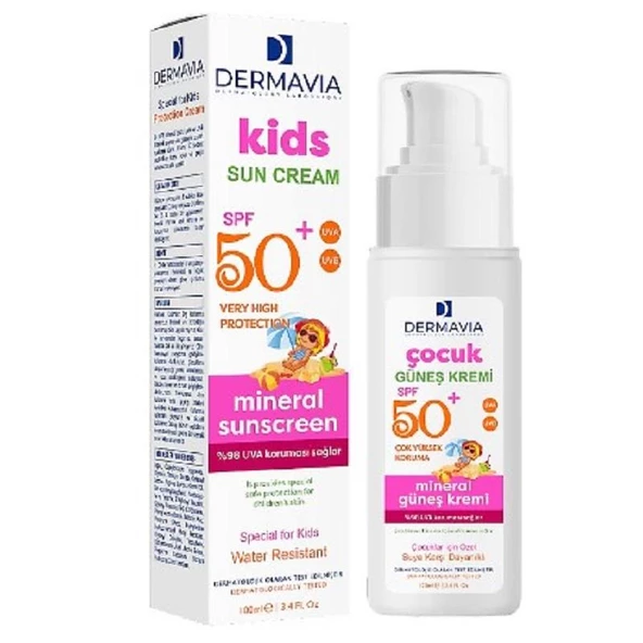 Dermavia Çocuk Güneş Kremi SPF50+ 100 ml ürün görseli